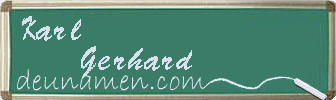 Karl Gerhard Visitenkarte